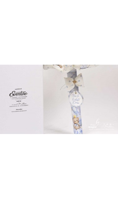 Lumanare de botez cu ursuletul Teddy Bear King 11